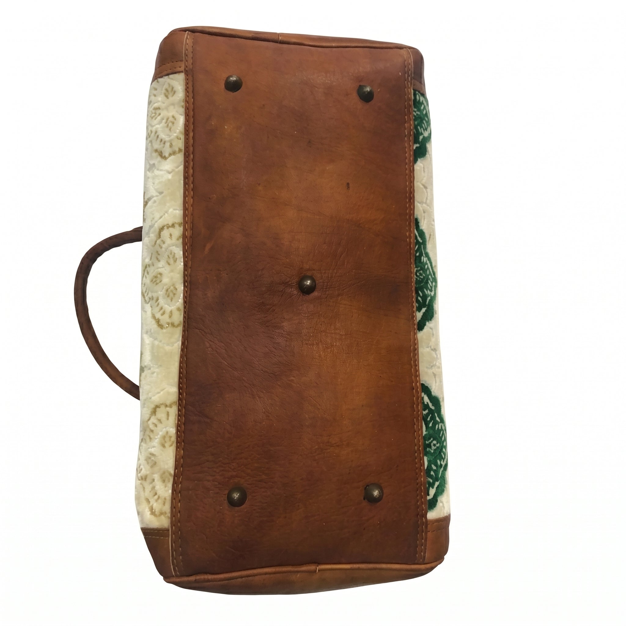 The Royal Velvet & Leather Travel Bag - Heritage Edition
