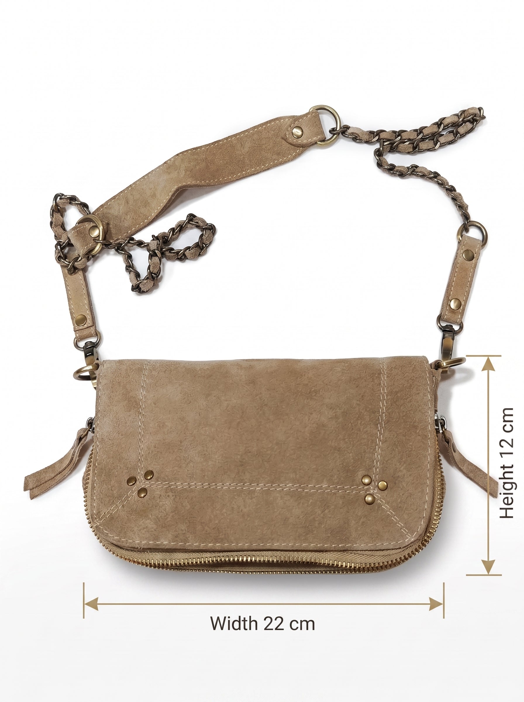 The Starlight Handcrafted Suede Crossbody Bag