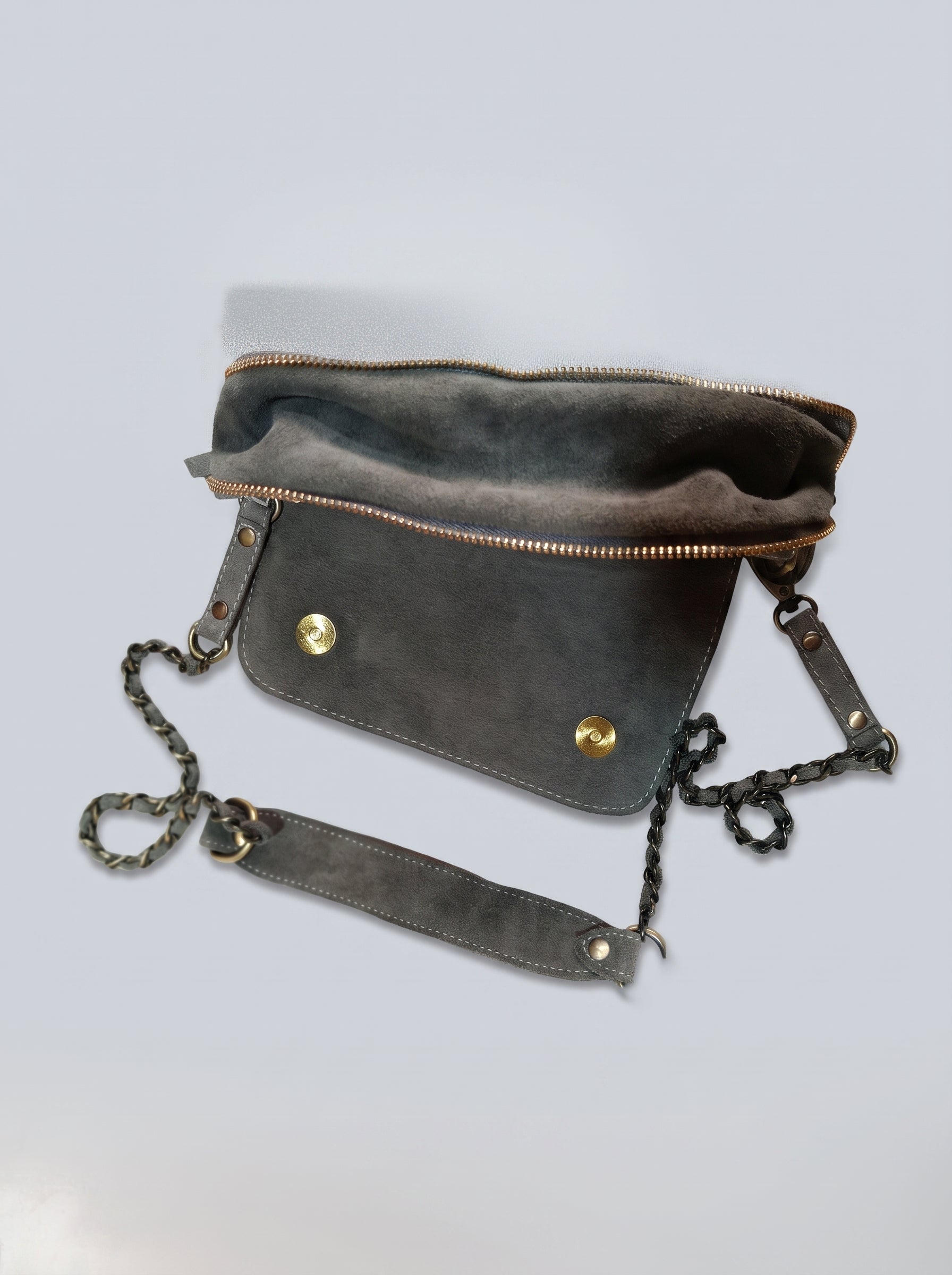 The Starlight Handcrafted Suede Crossbody Bag
