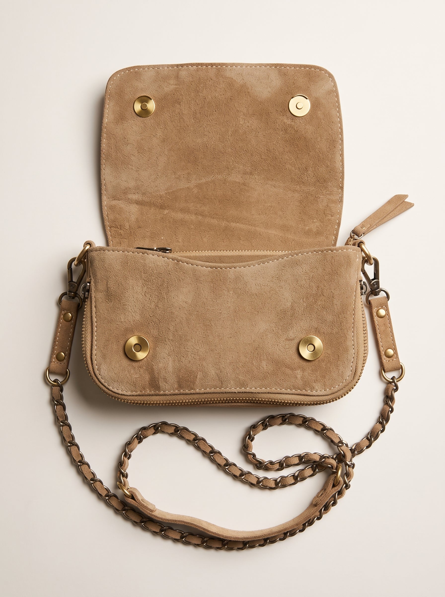 The Starlight Handcrafted Suede Crossbody Bag
