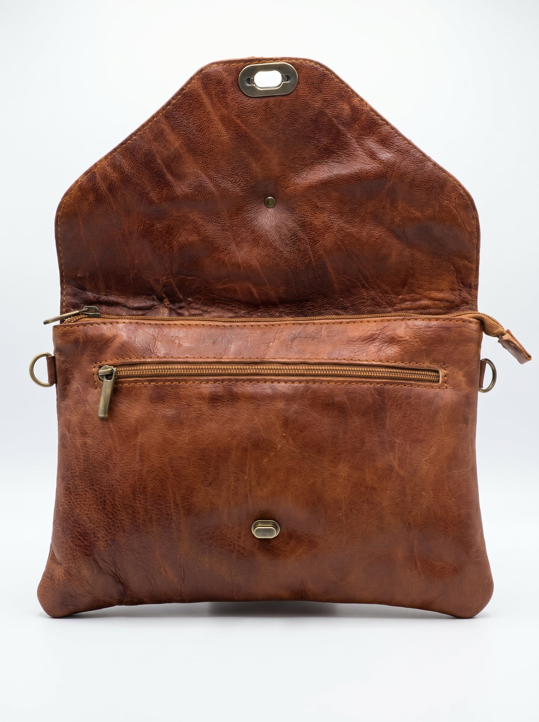 Handcrafted Vintage Leather Crossbody Bag