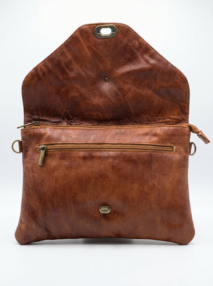 Handcrafted Vintage Leather Crossbody Bag