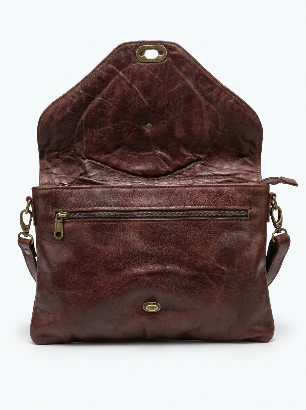Handcrafted Vintage Leather Crossbody Bag