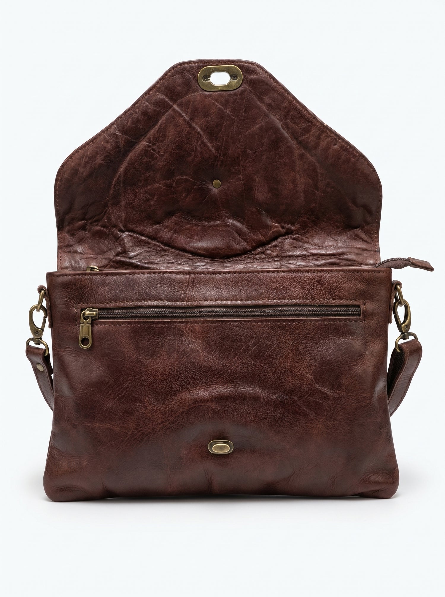 Handcrafted Vintage Leather Crossbody Bag
