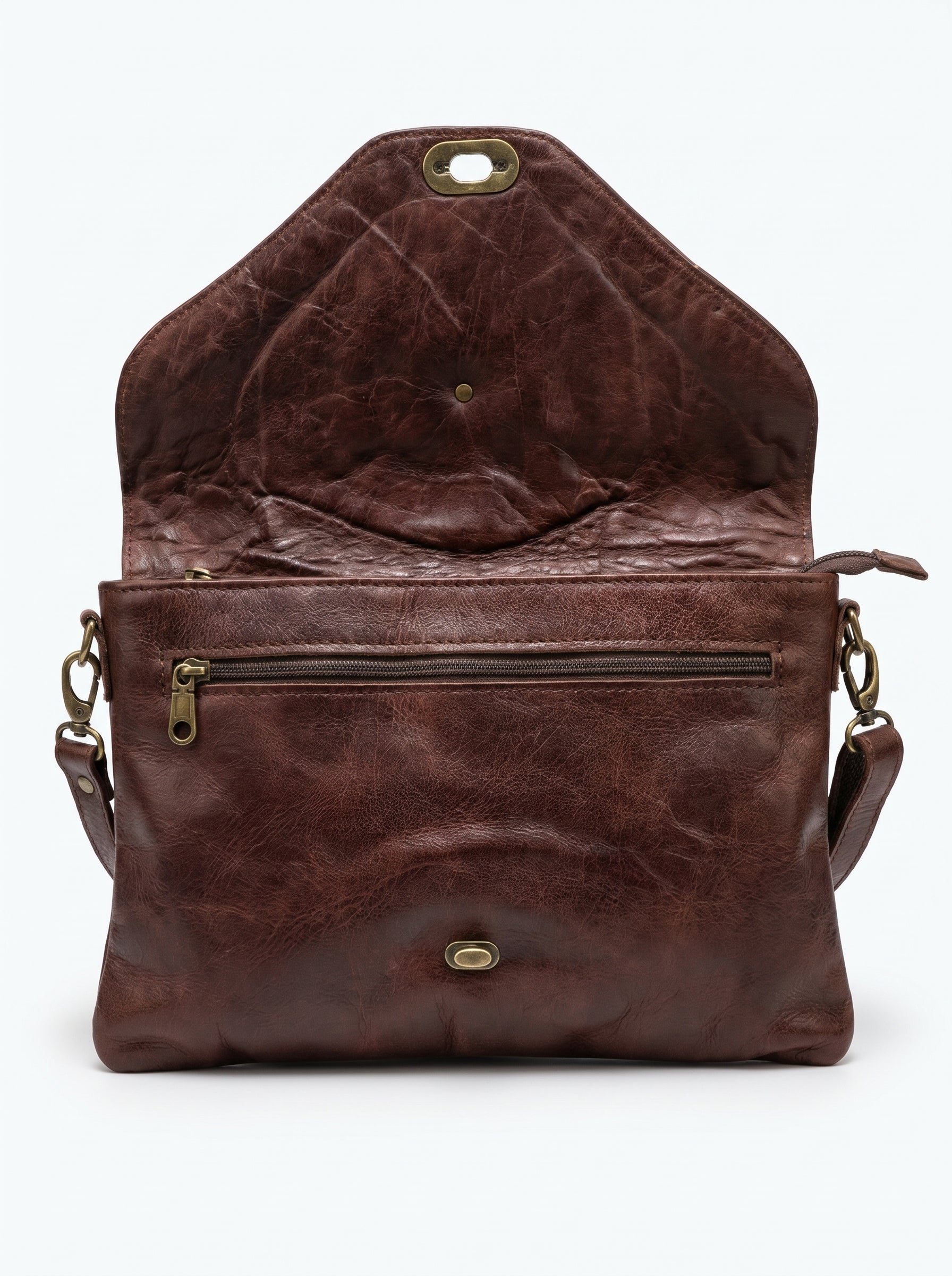 Handcrafted Vintage Leather Crossbody Bag