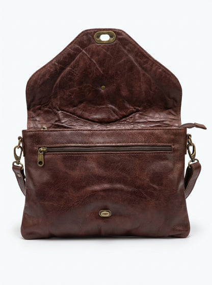 Handcrafted Vintage Leather Crossbody Bag