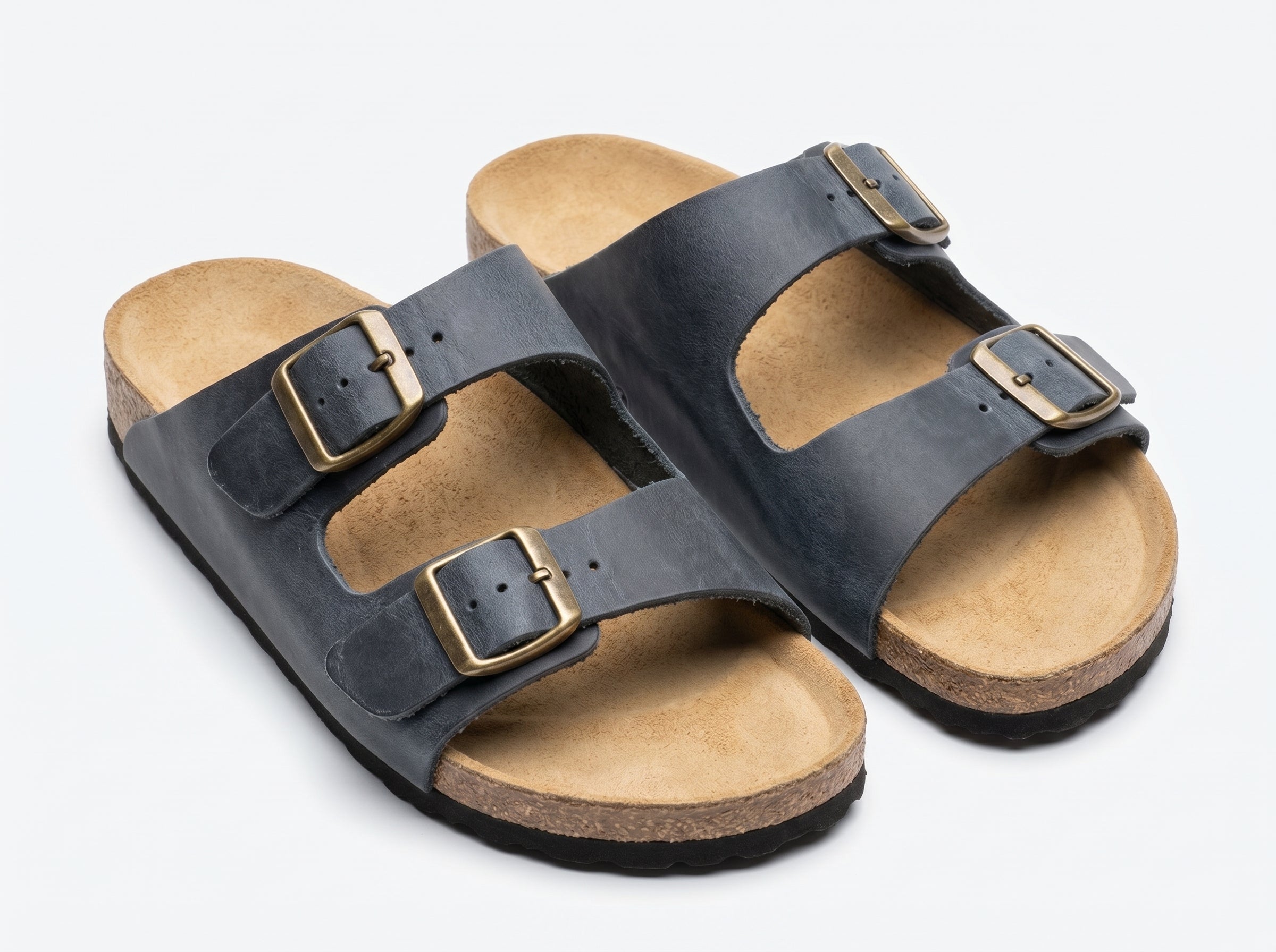 Artisan Dual-Strap Cork Footbed Sandals