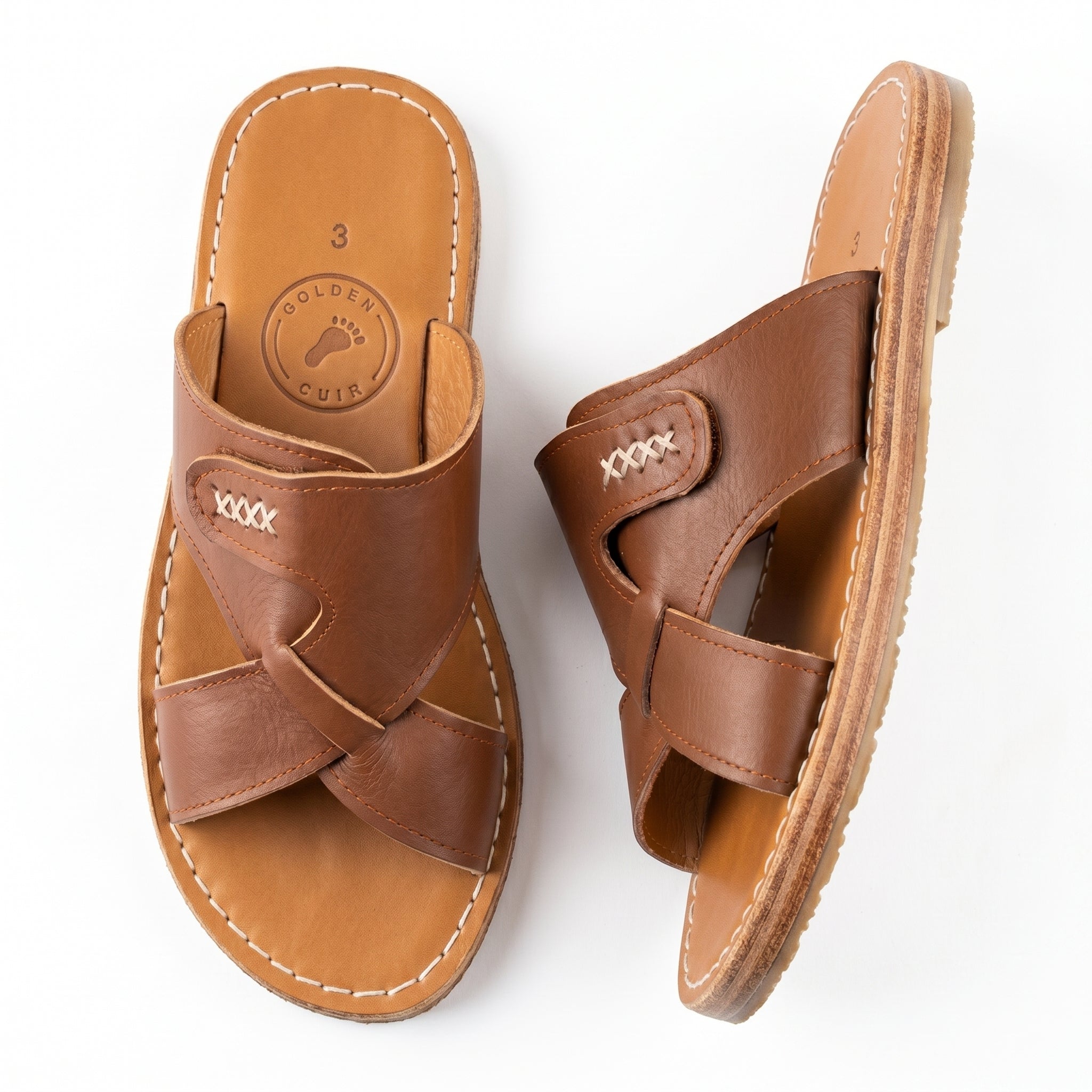 Elite Hand-Stitched Leather Mules
