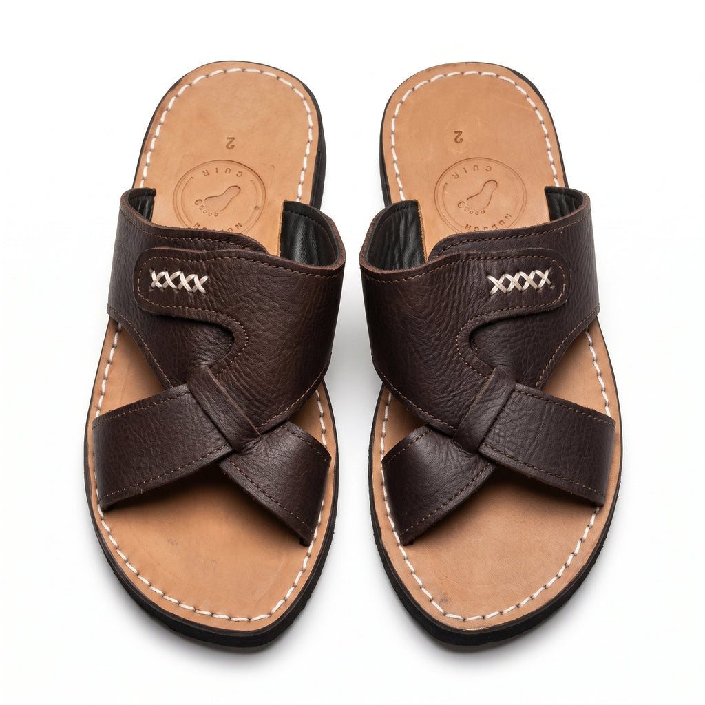 Elite Hand-Stitched Leather Mules