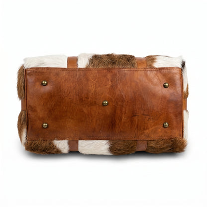 Premium Cowhide Leather Travel Duffel - Exotic Edition