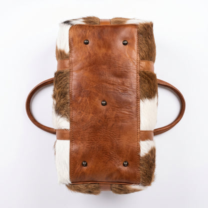 Premium Cowhide Leather Travel Duffel - Exotic Edition