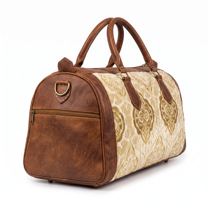 The Royal Velvet &amp; Leather Travel Bag - Heritage Edition