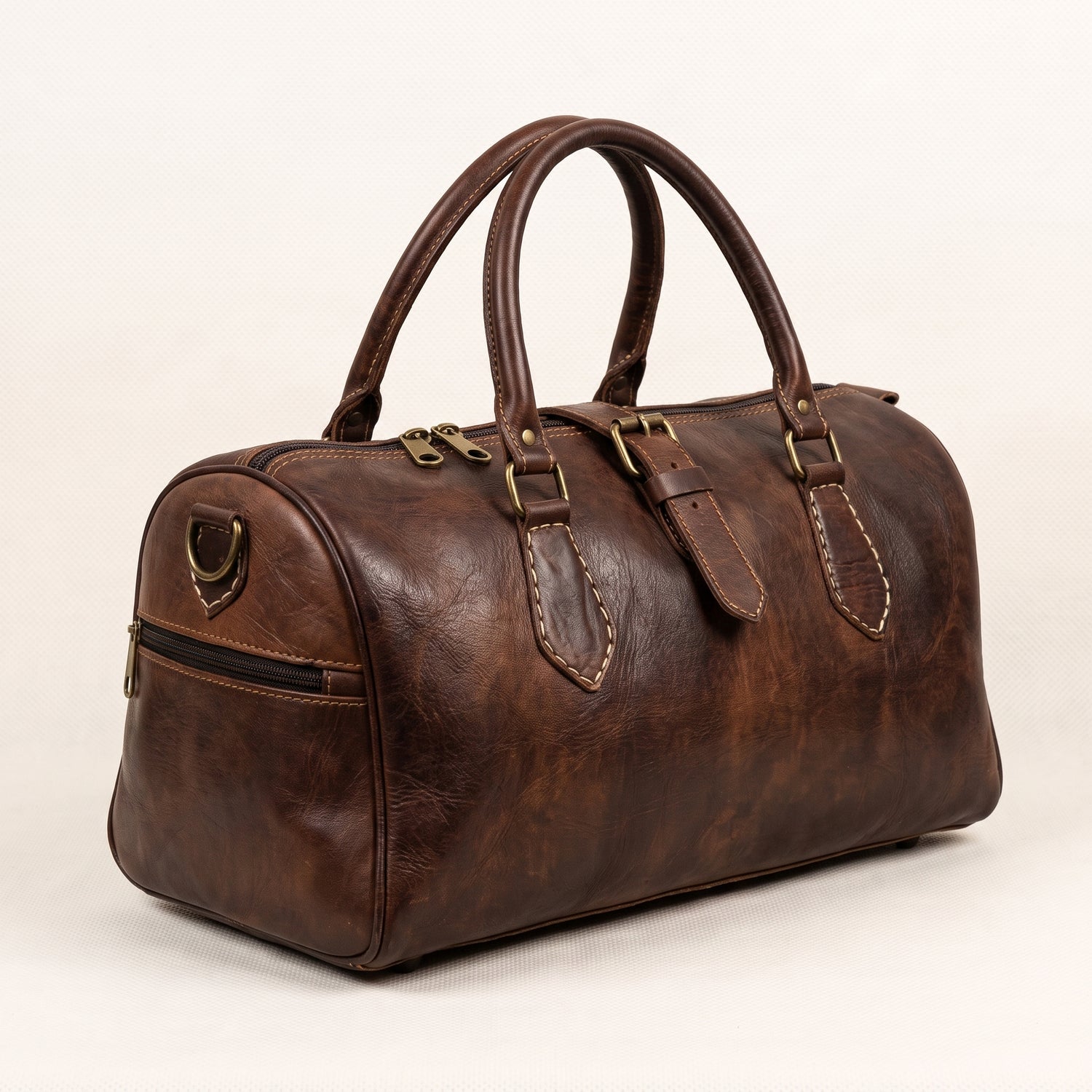 The Nomad Vintage Leather Voyager Duffel Bag