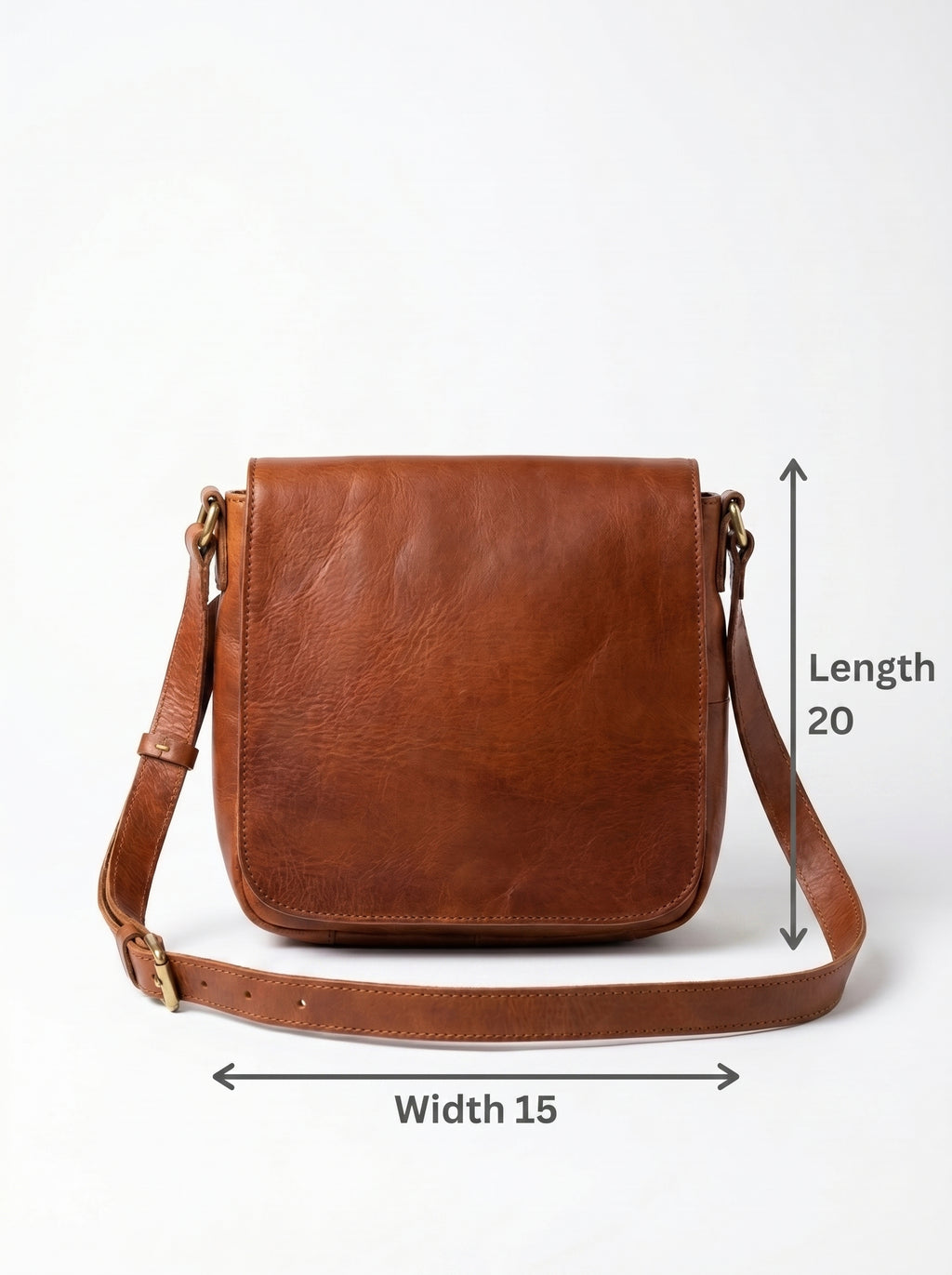 Premium Minimalist Leather Messenger Bag
