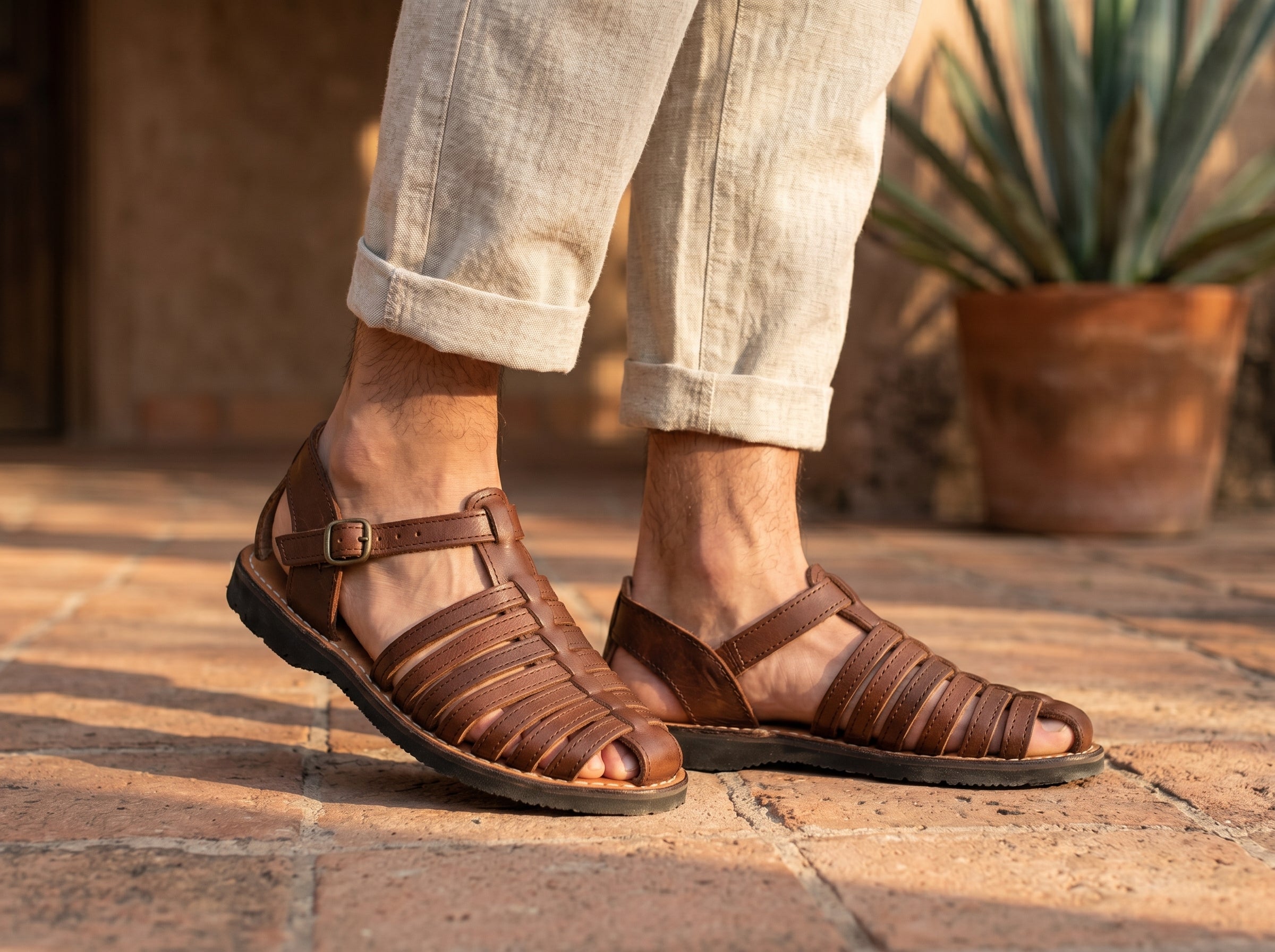 Artisan Handcrafted Leather Gladiator Sandals