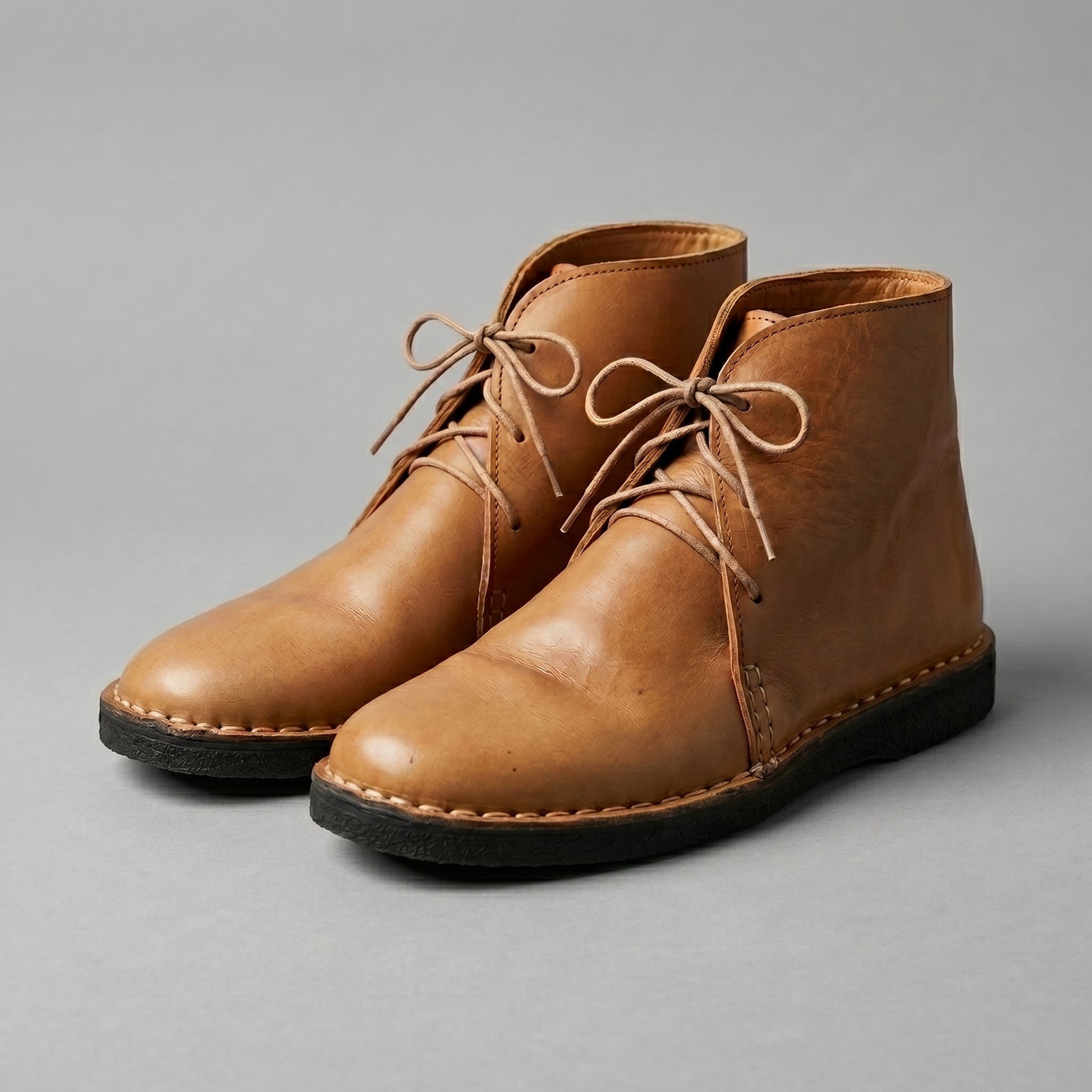 Artisan Handcrafted Full-Grain Leather Chukka Boots