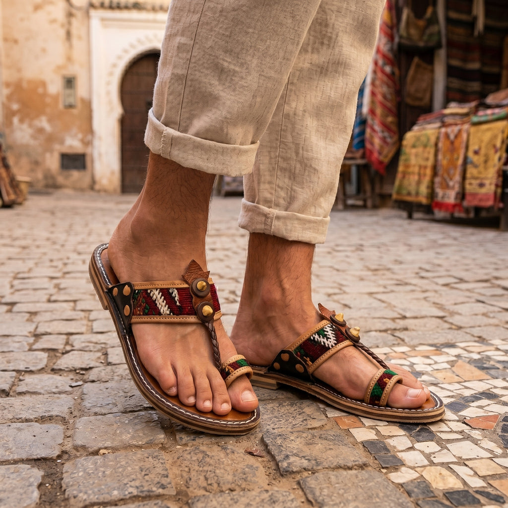 Artisan Hand-Stitched Leather Sandals