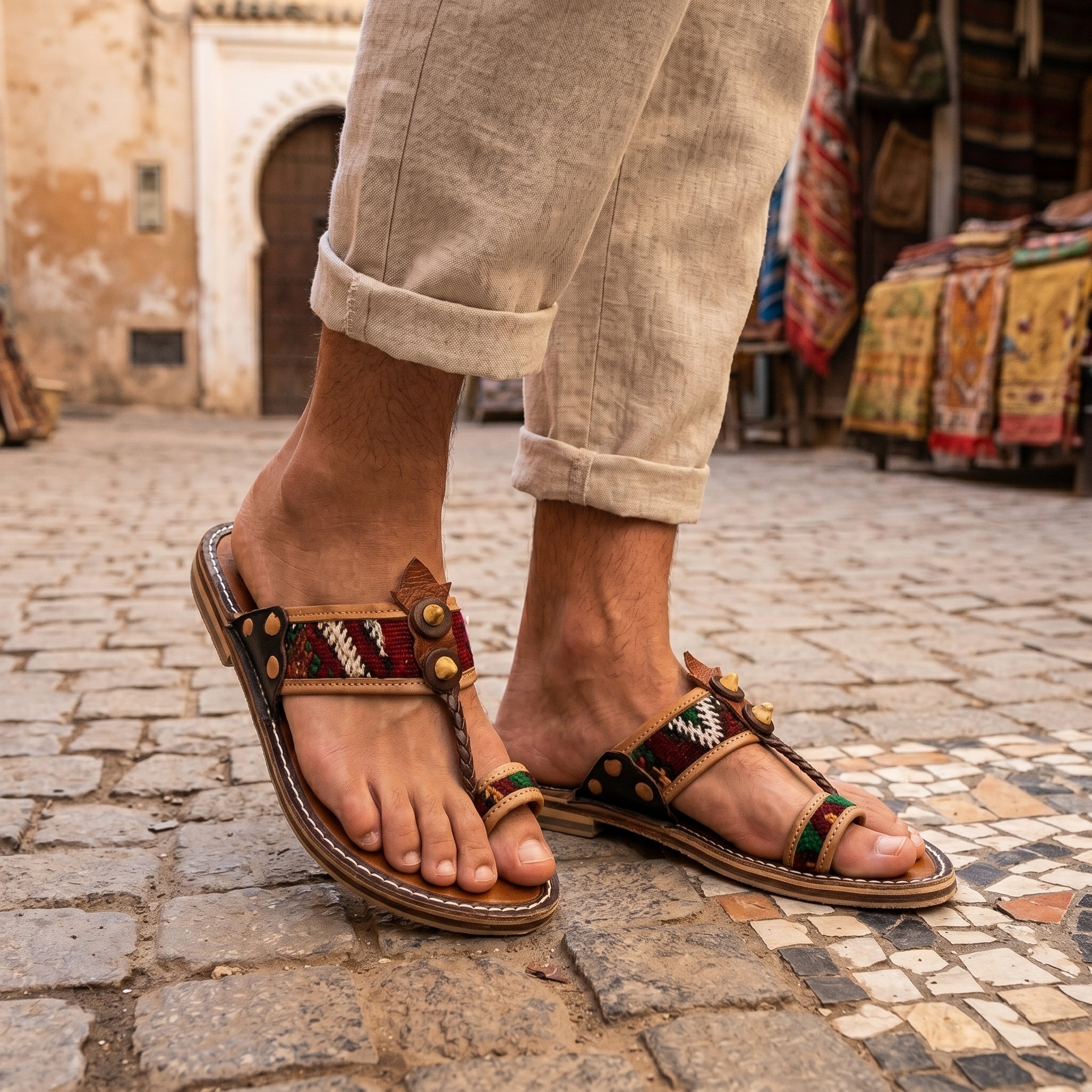 Artisan Hand-Stitched Leather Sandals