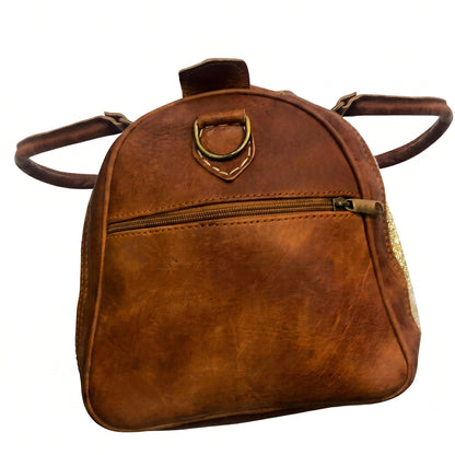 The Royal Velvet &amp; Leather Travel Bag - Heritage Edition
