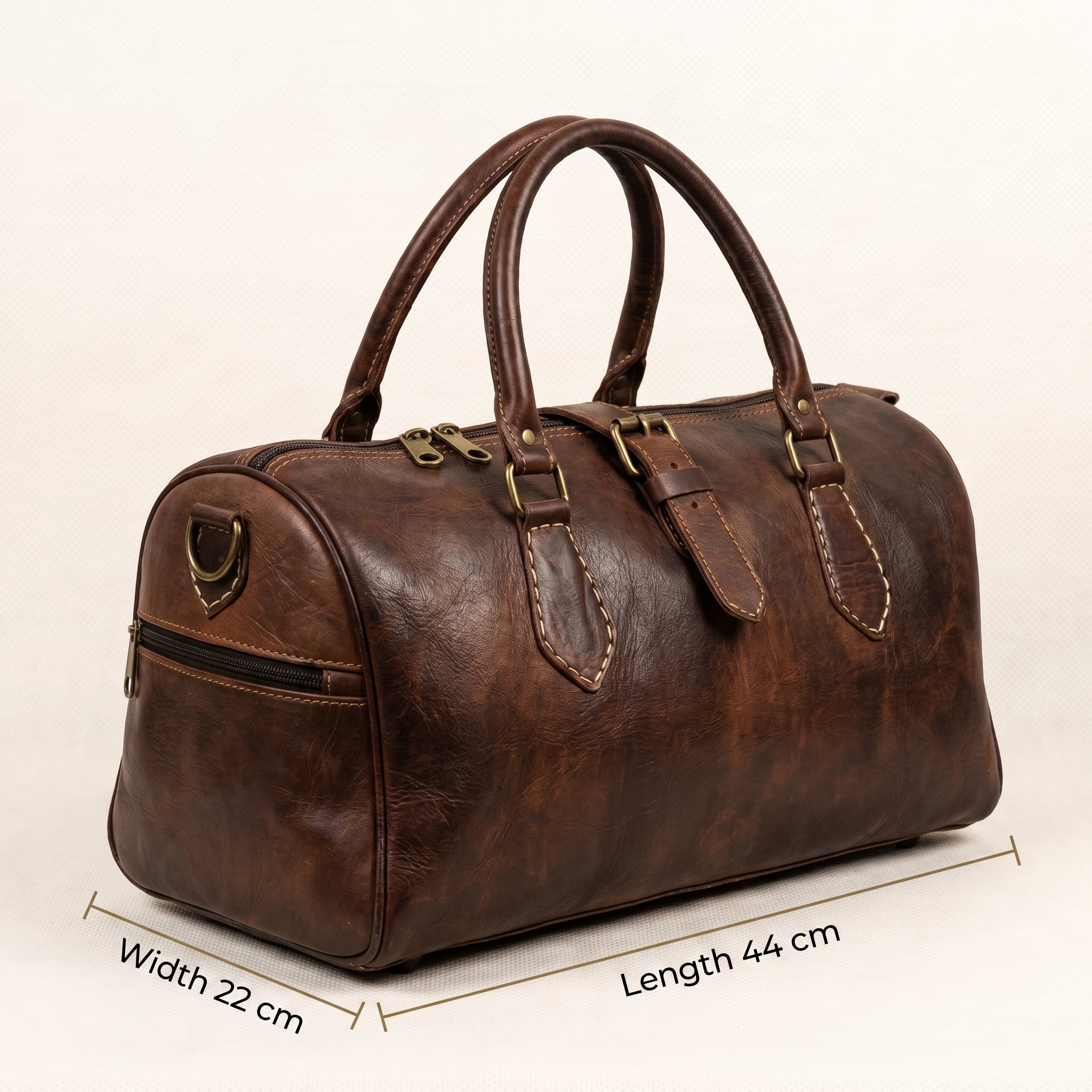 The Nomad Vintage Leather Voyager Duffel Bag