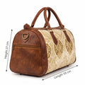 The Royal Velvet & Leather Travel Bag - Heritage Edition