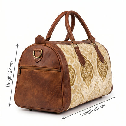 The Royal Velvet &amp; Leather Travel Bag - Heritage Edition
