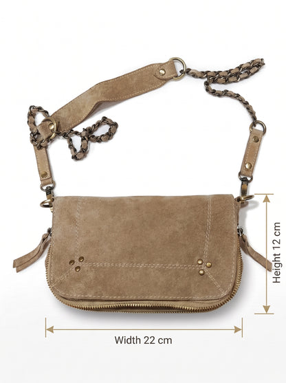 The Starlight Handcrafted Suede Crossbody Bag