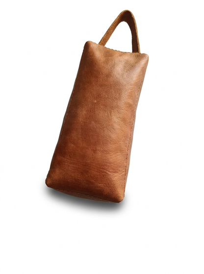 Handcrafted Genuine Leather Toiletry Bag – Vintage Travel Dopp Kit for Men &amp; Women
