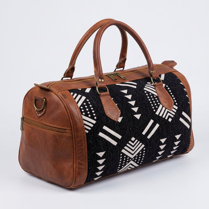 The Urban Nomad Kilim &amp; Leather Duffel Bag - Midnight Edition