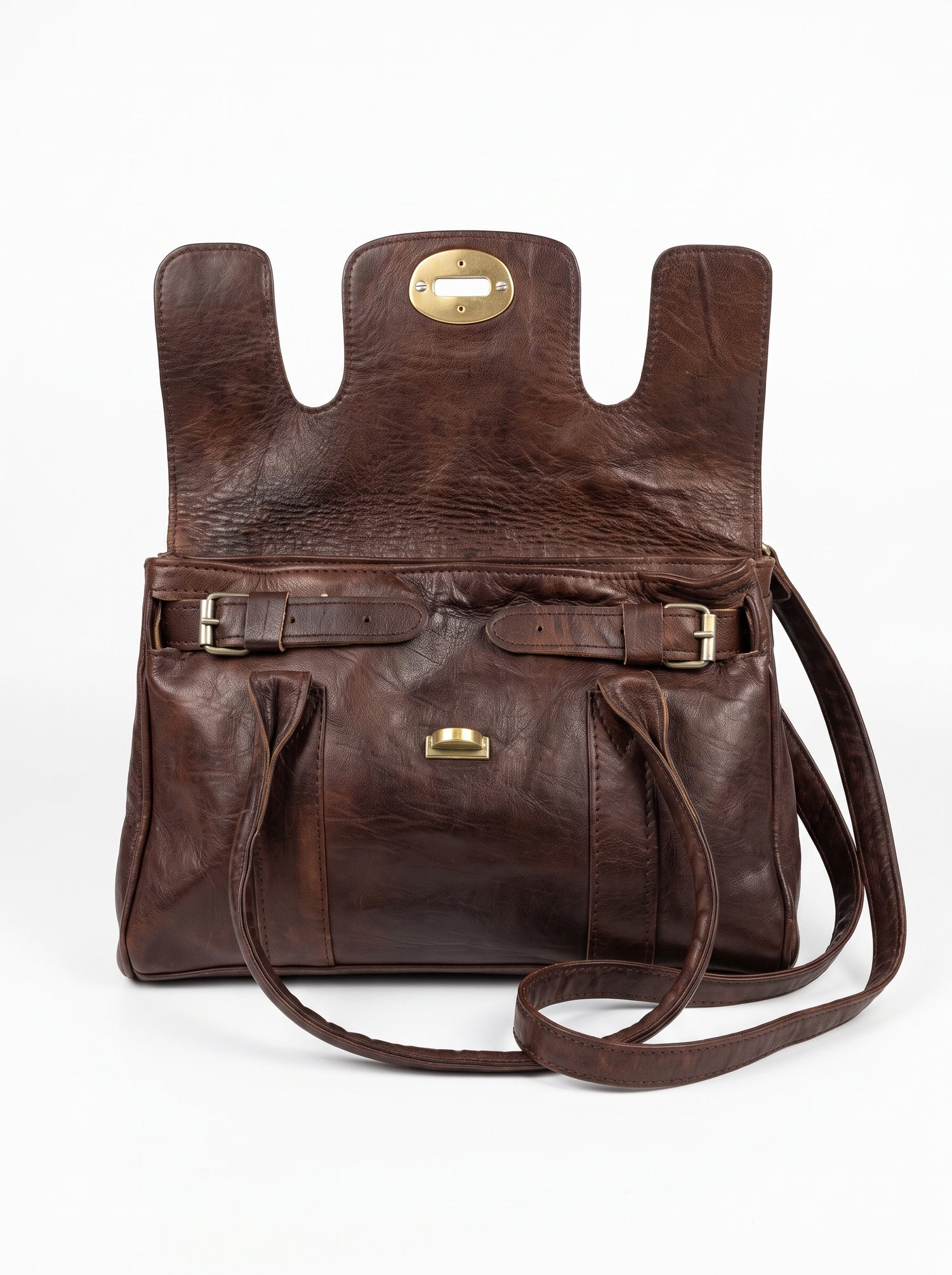 The Sovereign Handcrafted Cowhide Leather Satchel Bag
