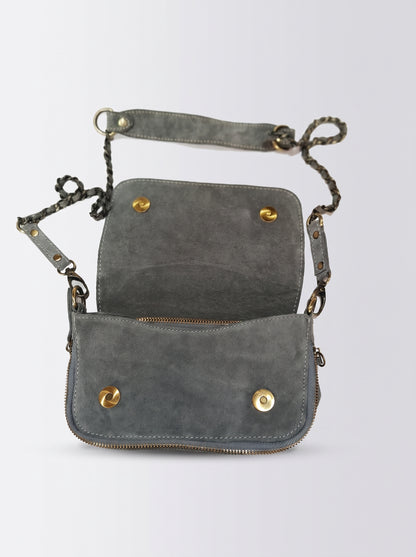 The Starlight Handcrafted Suede Crossbody Bag