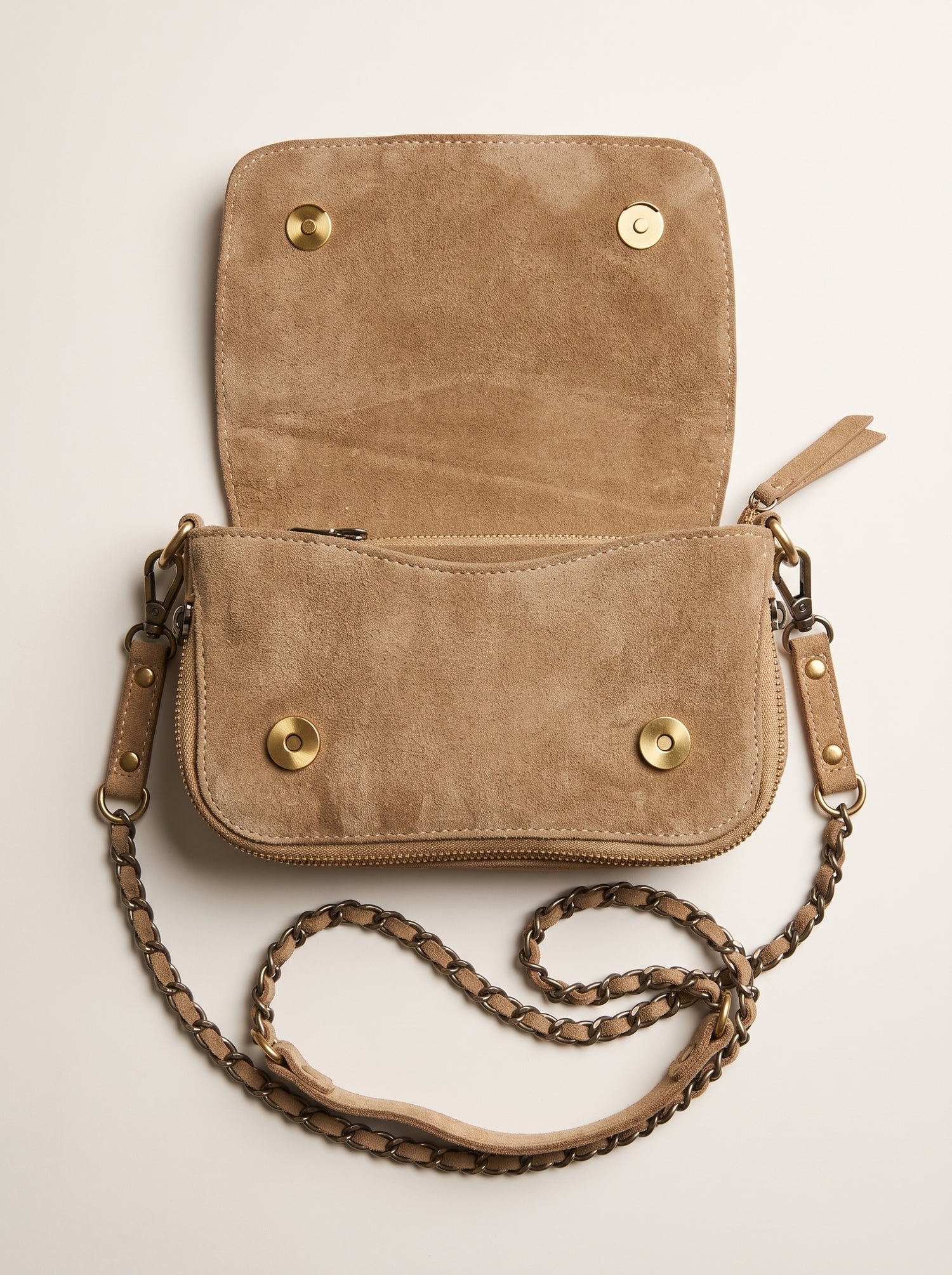 The Starlight Handcrafted Suede Crossbody Bag