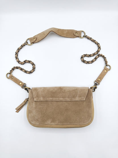 The Starlight Handcrafted Suede Crossbody Bag