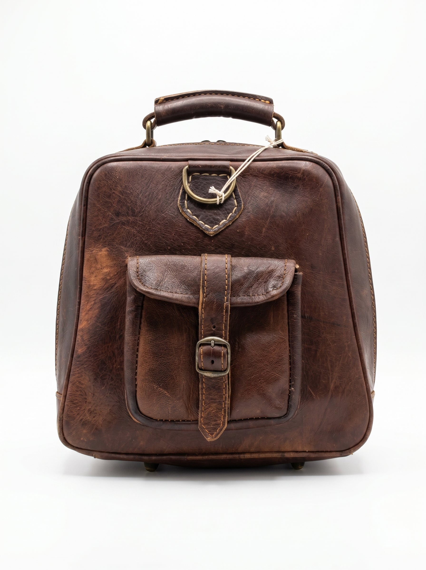 Premium Leather & Kilim Travel Duffle Bag
