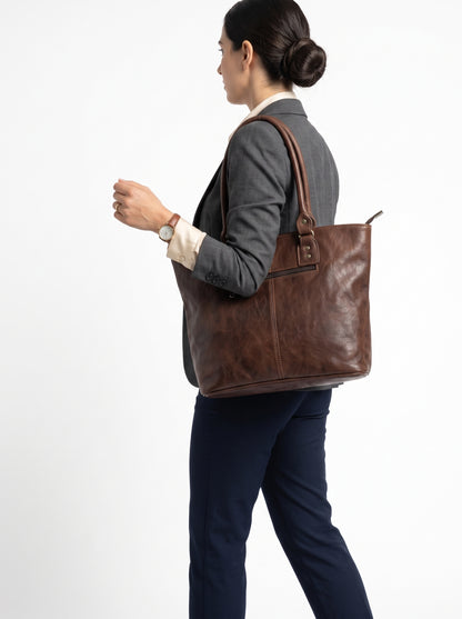 Premium Genuine Cowhide Leather Shoulder Bag &amp; Tote
