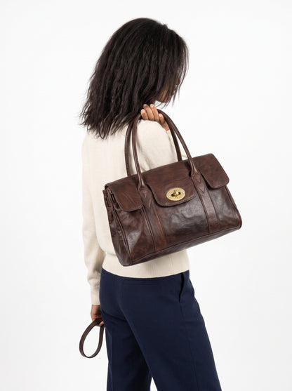 The Sovereign Handcrafted Cowhide Leather Satchel Bag