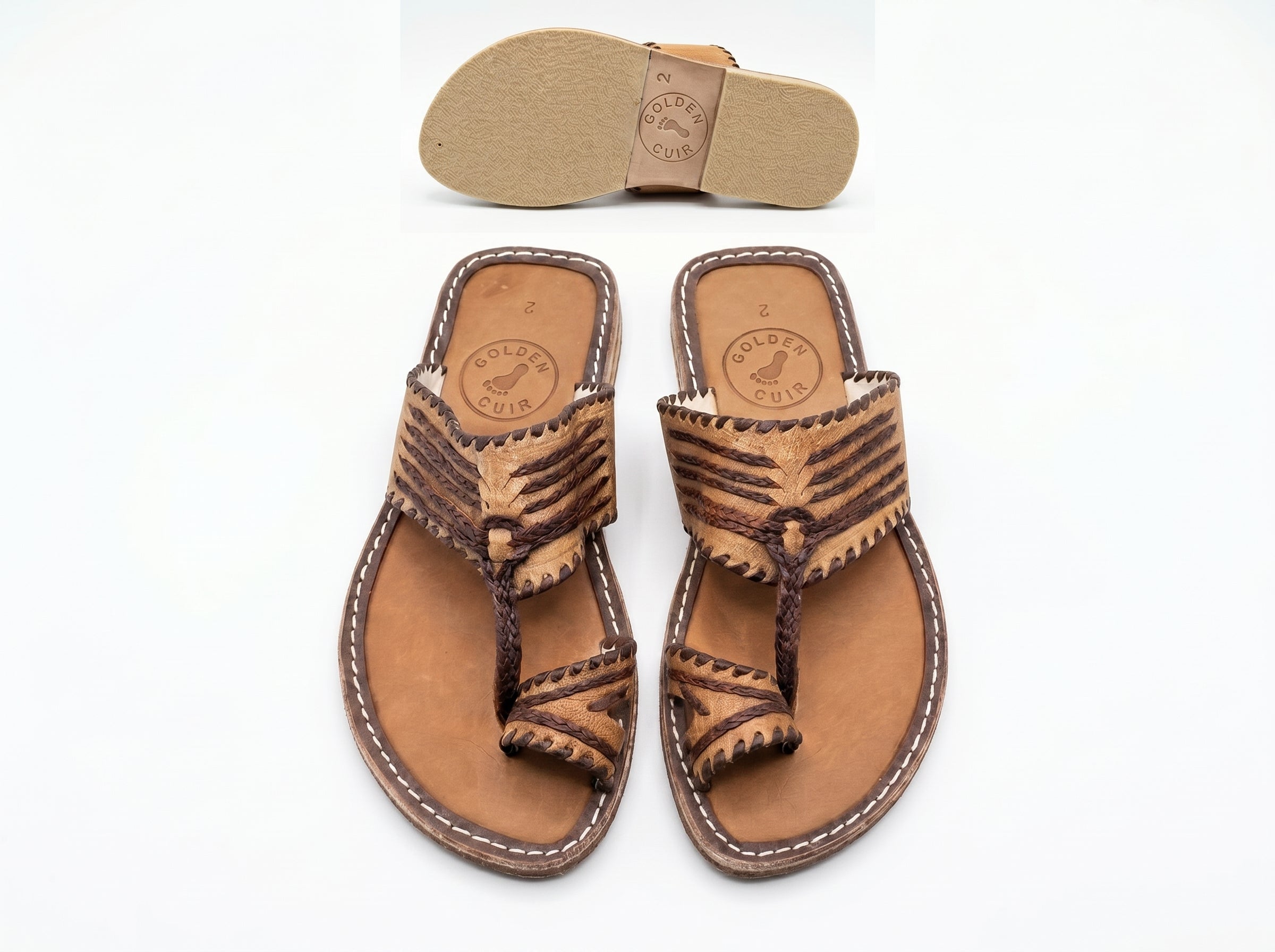 Authentic Moroccan leather sandals